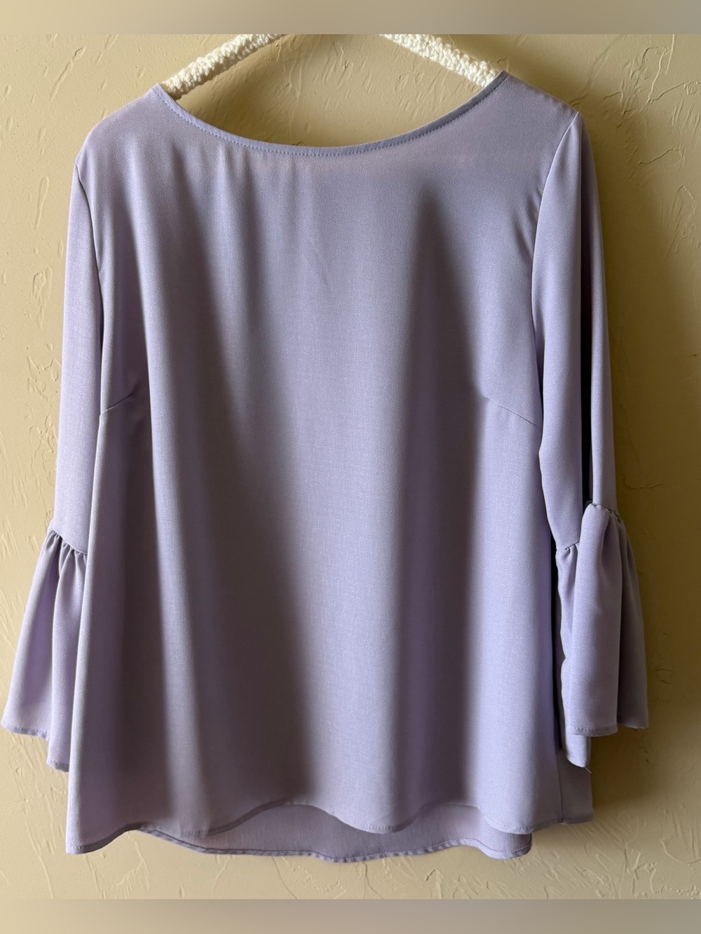 eesome Lilac Bell Sleeve Blouse